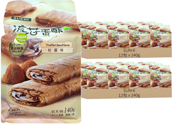 SUKHI 流芯蛋酥 松露味, 140g, 24包