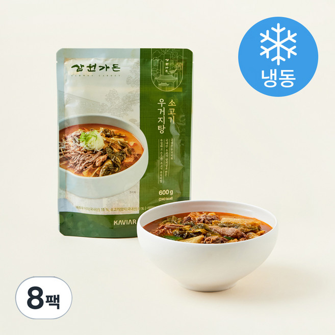 삼원가든 소고기 우거지탕 (냉동), 600g, 8팩