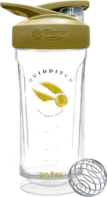 Blender Bottle Strada Tritan 鎖扣式搖搖杯, 哈利波特 金探子 金色 + 透明色, 828ml, 1個