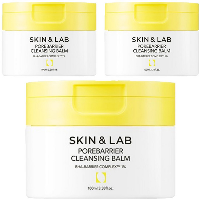 스킨앤랩 포어베리어 클렌징 밤, 3개, 100ml