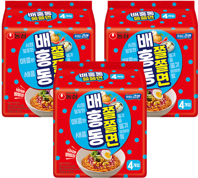 배홍동 쫄쫄면 129g, 12개