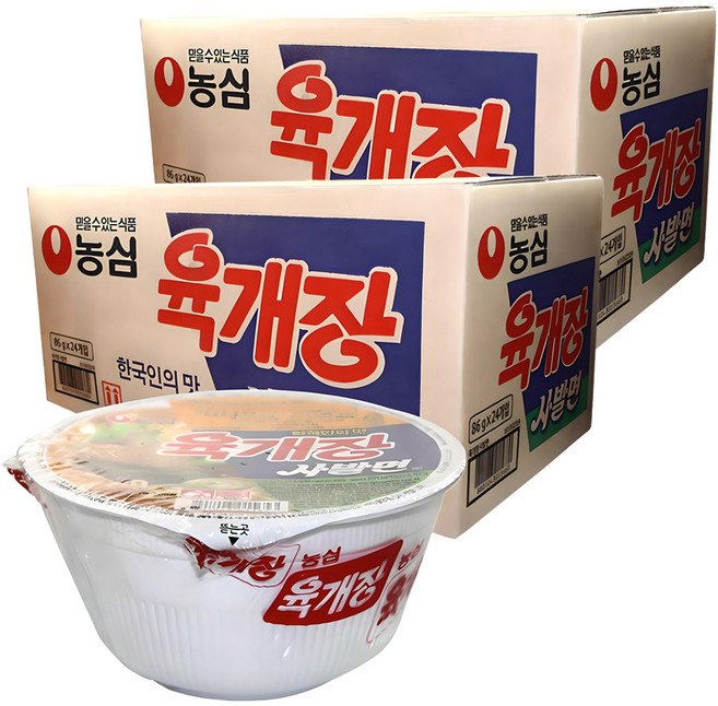 농심 육개장 사발면 86g, 48개