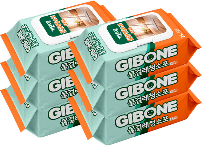 기본에 물걸레청소포, 6개