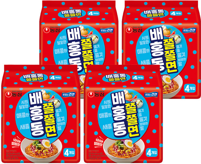 배홍동 쫄쫄면 129g, 16개