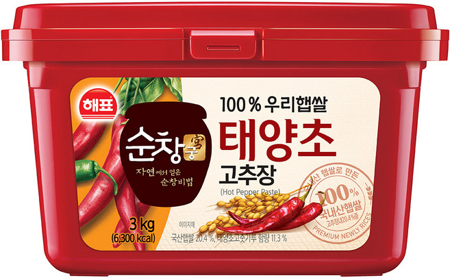 순창궁 우리햅쌀 태양초 고추장, 3kg, 1개