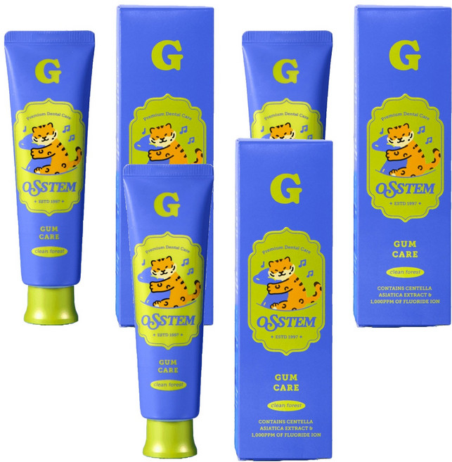 오스템파마 G 잇몸 케어 치약 클린포레스트향, 120g, 3개