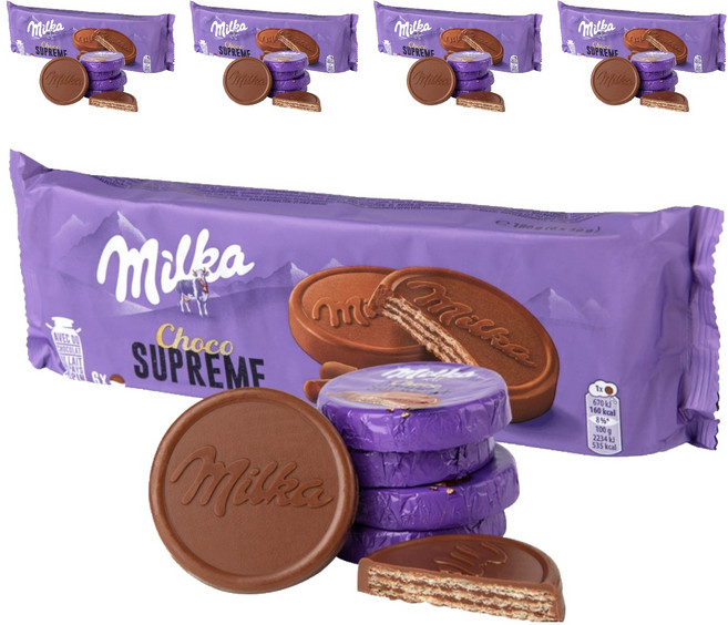 밀카 초코 슈프림 비스킷, 180g, 5개