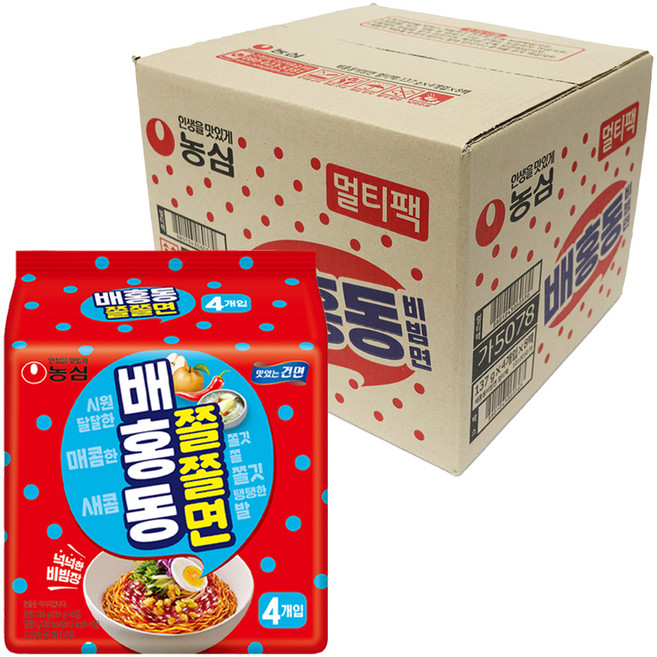 배홍동 쫄쫄면 129g, 32개