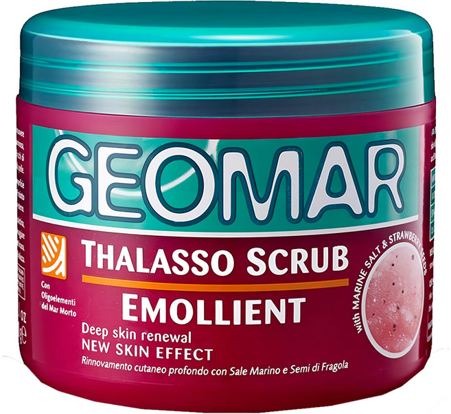 Geomar 吉兒瑪 死海礦物精油身體磨砂膏 草莓精華, 600g, 1罐