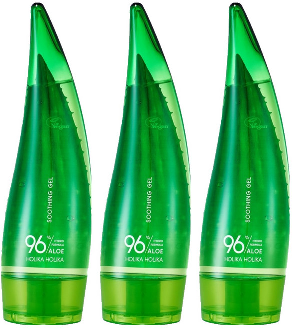홀리카홀리카 알로에 하이드로 포뮬라 96% 수딩 젤, 250ml, 3개