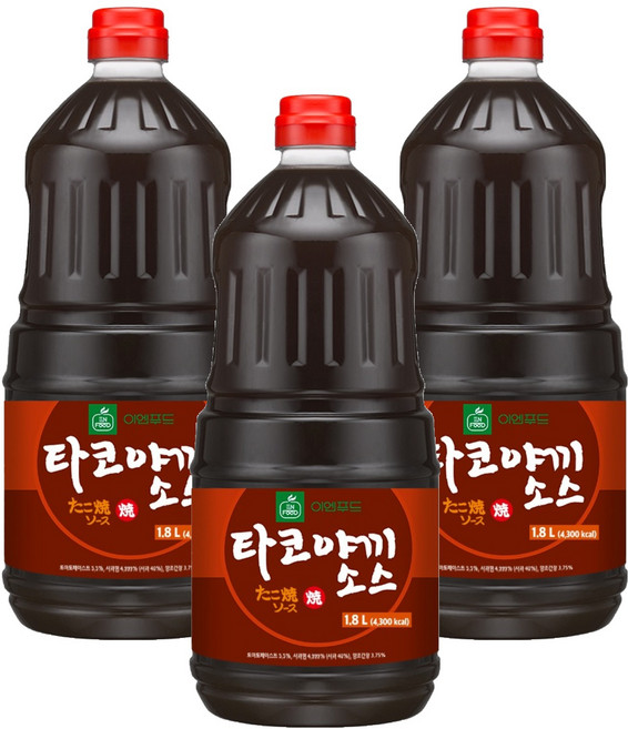 이엔푸드 타코야끼 소스, 1.8L, 3개