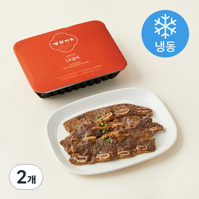 삼원가든 LA갈비 (냉동), 500g, 2팩
