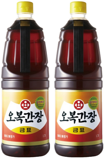 오복식품 간장 금표, 1.7L, 2개
