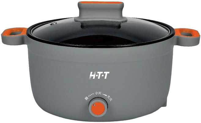 H-T-T 新幹線 多功能電煮鍋 HCP-2635BF 3.5L大容量 不沾塗層 兩檔調溫 分離式電源線, 1台