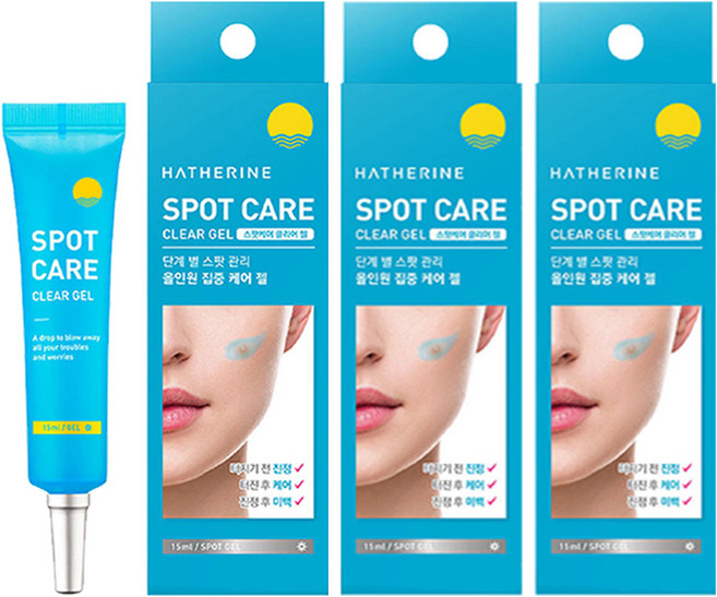 해서린 스팟케어 클리어 젤, 15ml, 3개