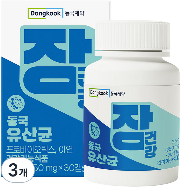 동국제약 장건강 동국 유산균 7.5g, 3개, 30정