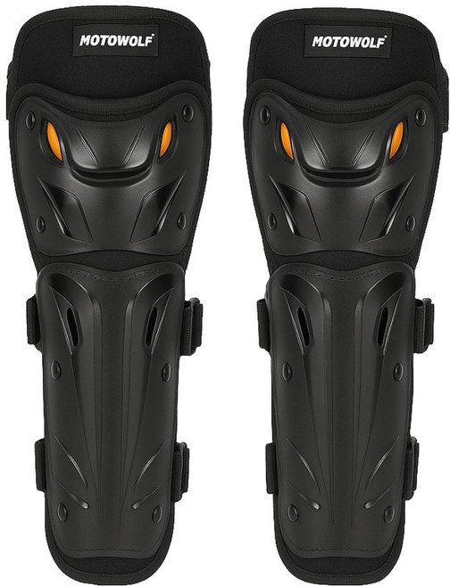 오토바이 무릎 보호대 MDL1010L 2p, 블랙, 1세트