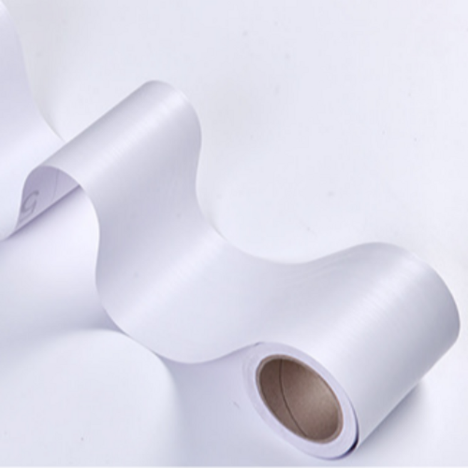 유니독 방수 무늬목 몰딩 필름 시트지, 라인화이트