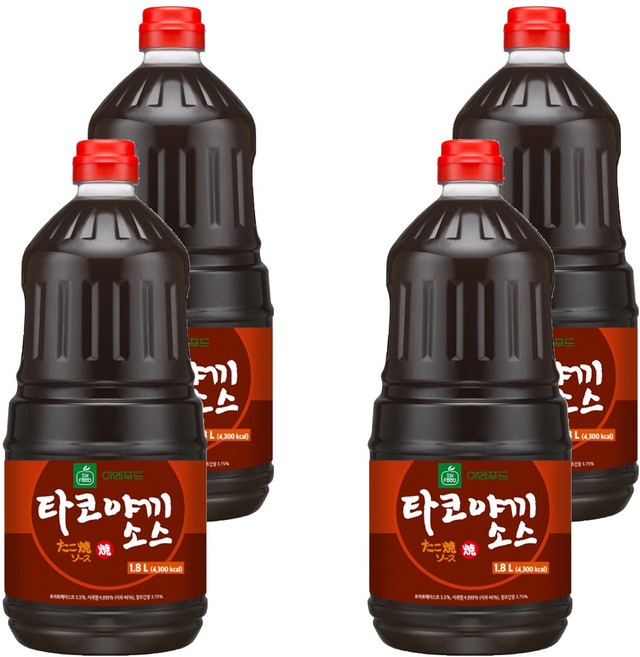 이엔푸드 타코야끼 소스, 1.8L, 4개