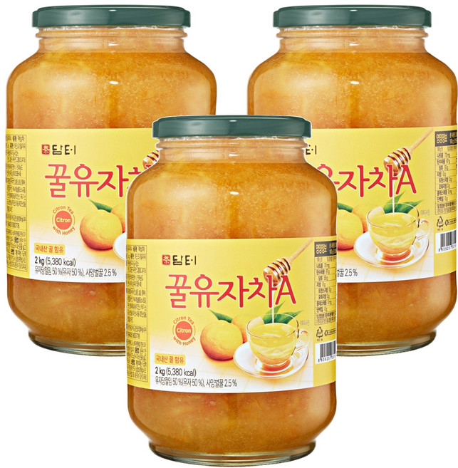 담터 꿀유자차A, 2kg, 1개입, 3개