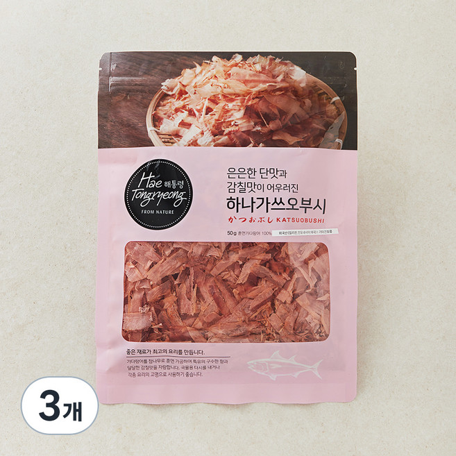 해통령 하나가쓰오부시, 50g, 3개