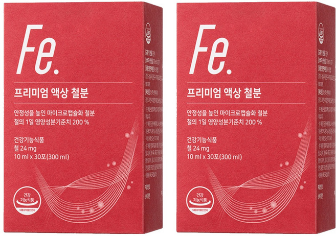 뉴트리모어 프리미엄 액상 철분, 300ml, 2개