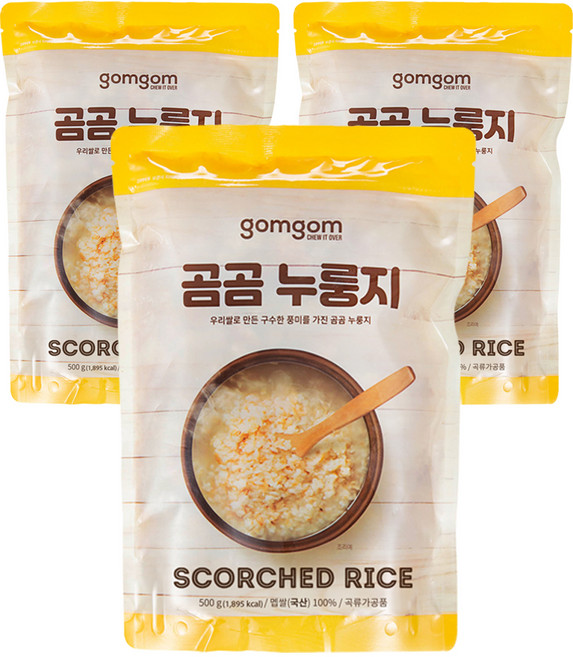 곰곰 누룽지, 500g, 3개
