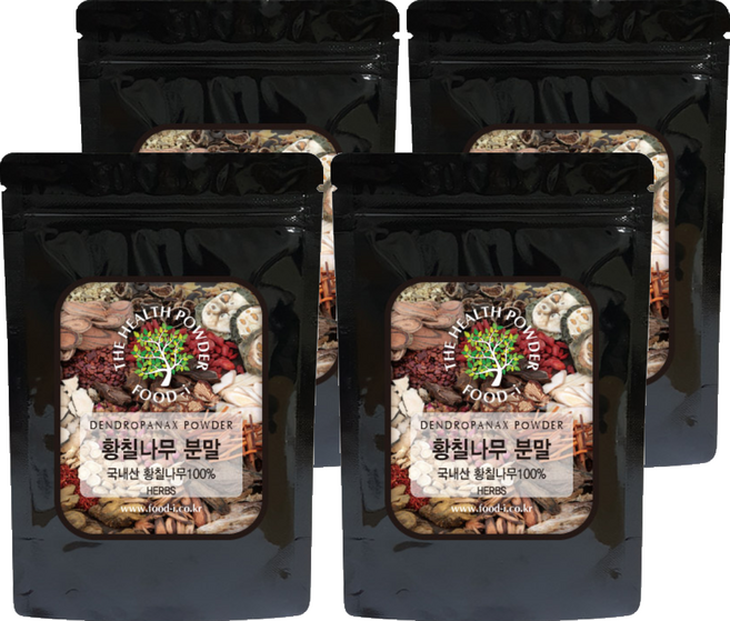 황칠나무 분말 국내산, 4개, 200g