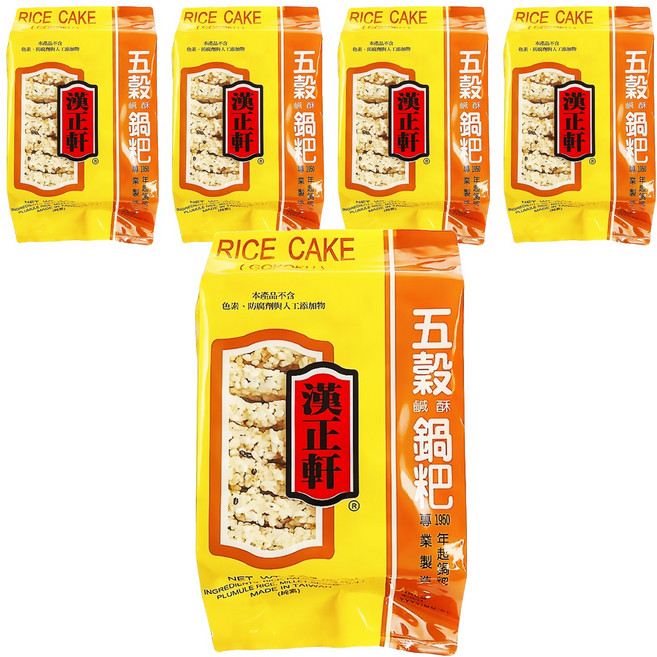 漢正軒 五榖鹹酥鍋粑, 200g, 5包
