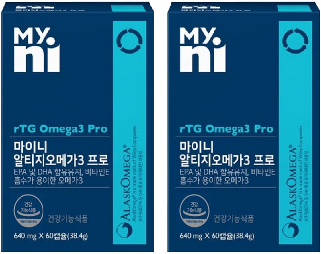 Myni rTG Omega-3, 60錠, 2個