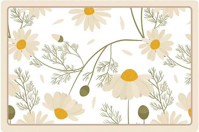 防水防油隔熱皮革餐墊, 花絮, 30 x 45cm, 1個