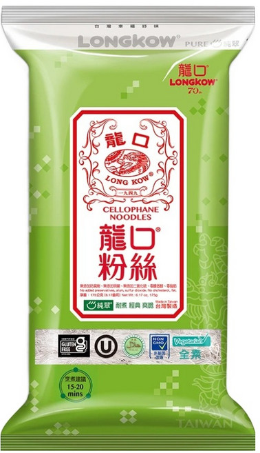 龍口 純翠粉絲 復刻版五把裝, 175g, 1包