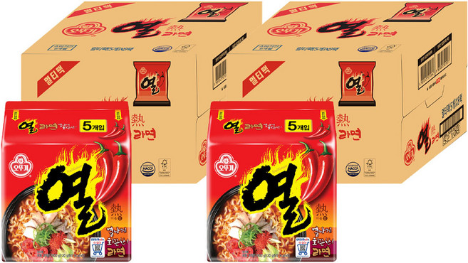 오뚜기 열라면 120g, 80개