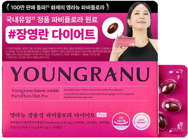 영라뉴 장용성 파비플로라 다이어트 프로, 14정, 1개