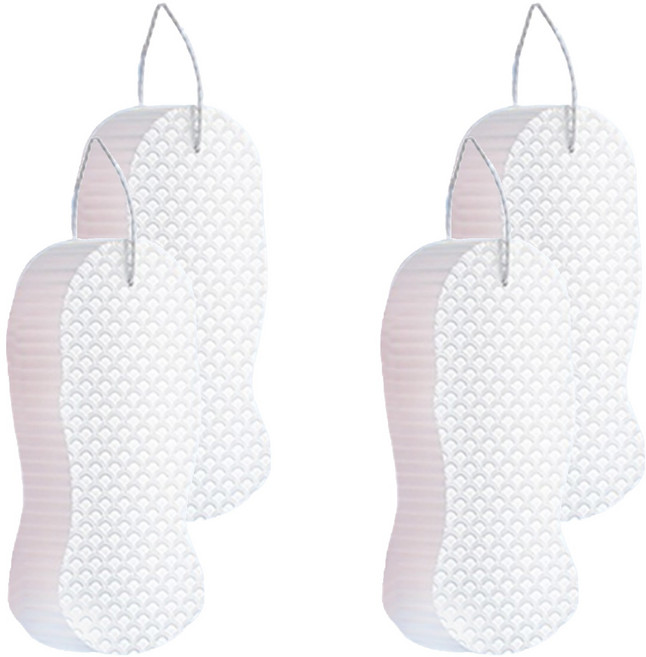 원이네 소프트 클렌징 때밀이 스펀지, 화이트, 1개입, 4개