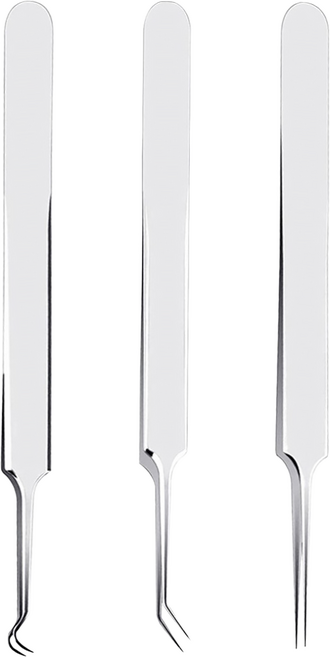 AHOYE 不鏽鋼粉刺夾3件組 德國製, 單一顏色, 1組