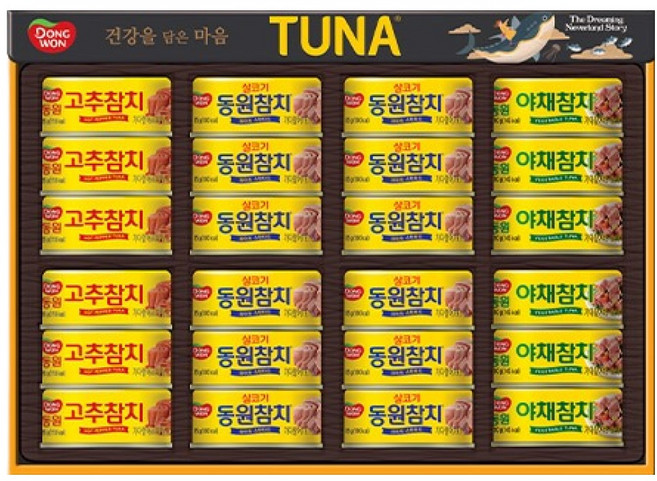 동원참치 선물세트 O-24호 + 부직포백, 1세트