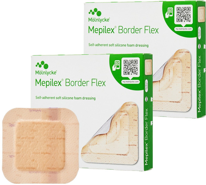 메피렉스 보더 플렉스 실리콘 폼 드레싱 5p, 2개