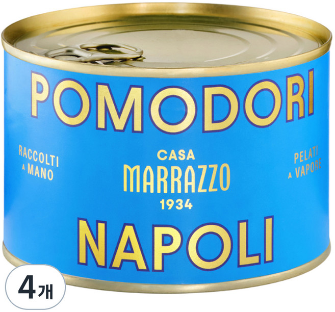 CasaMarrazzo 포모도리 나폴리 토마토 홀 소스, 450g, 4개