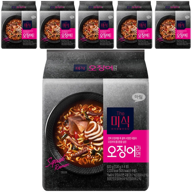 더미식 오징어라면 130g, 24개