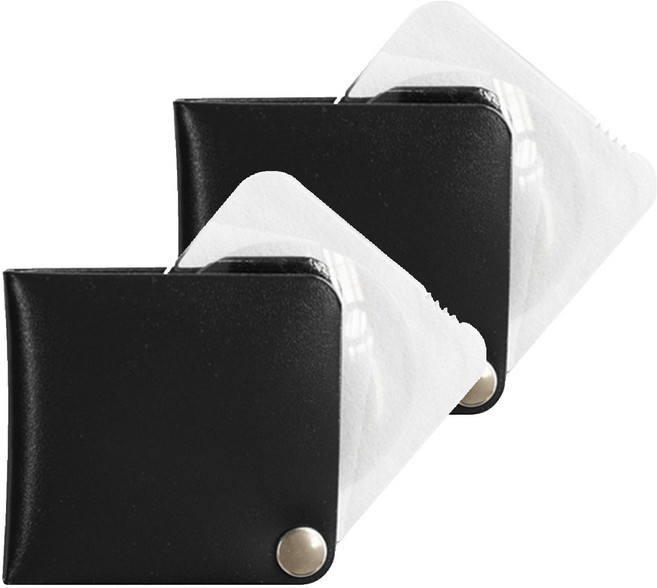 에센바흐 사각지갑형 돋보기 3.5배율 블랙, 2개