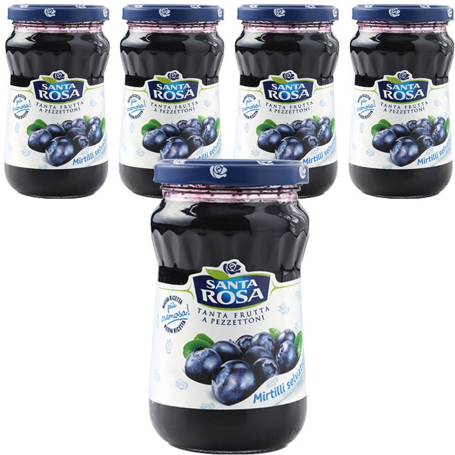 발소이아 산타로사 블루베리잼, 350g, 5개