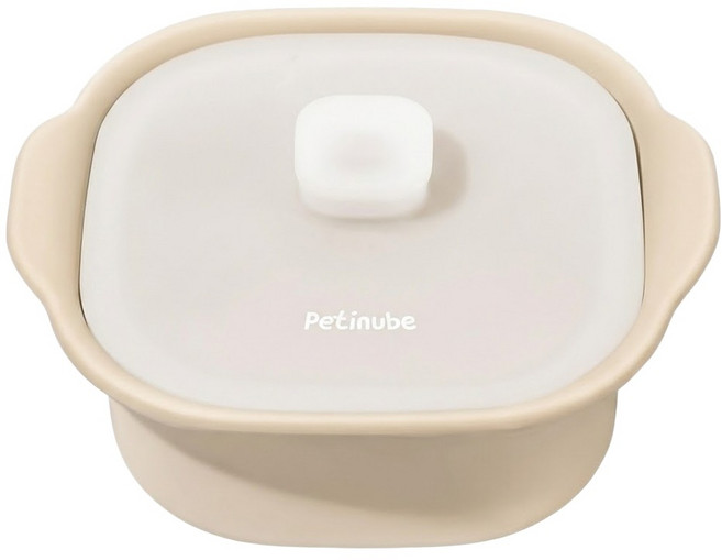Petinube 韓國製矽膠副食品多功能蒸鍋 900ml 米色, 寶石米色, 1個