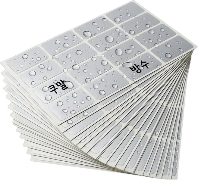 Kumal 防水索引標籤姓名貼 L, 單一顏色, 40個, 16入