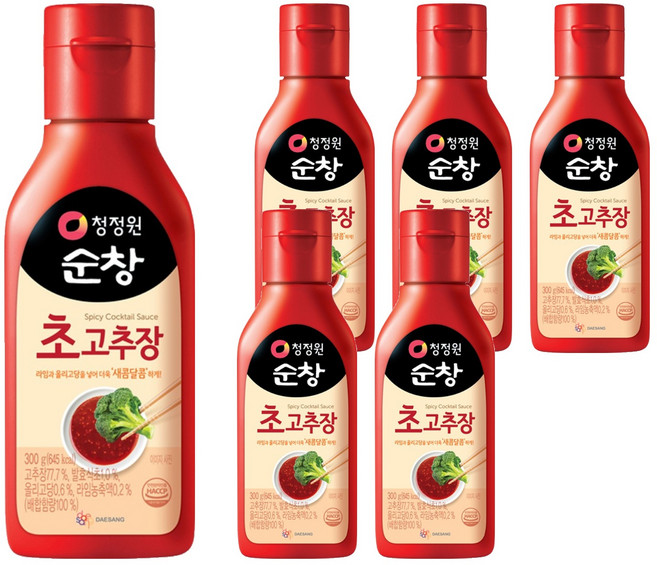 청정원순창 초고추장, 300g, 6개