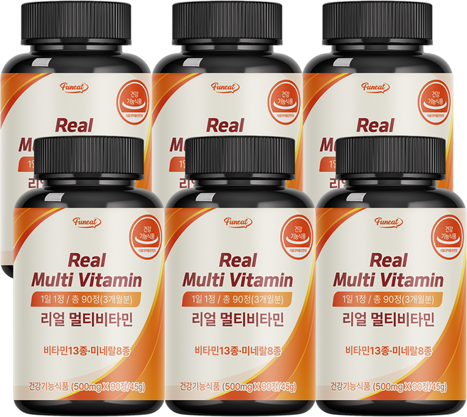 퍼니트 리얼 멀티비타민, 90정, 6개