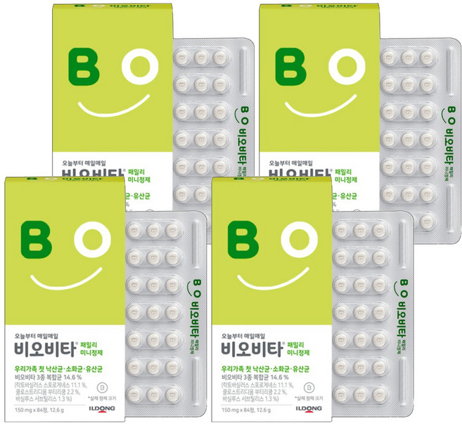 ILDONG 日東 Biovita 家庭迷你錠狀益生菌, 84錠, 4個