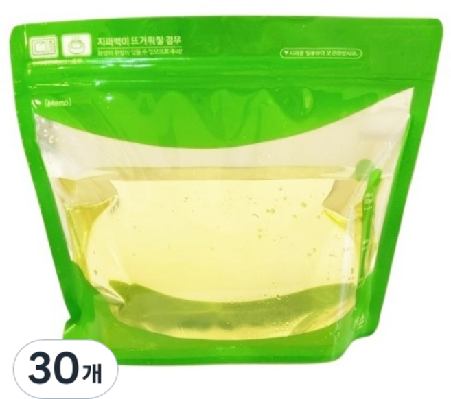 생활을그리다 와이드 스탠딩 육수 저장팩 20 x 16.5 cm 600ml, 중(M), 30개, 1개