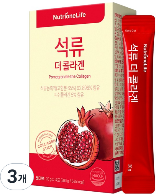 뉴트리원 석류 더 콜라겐 14p, 280g, 3개