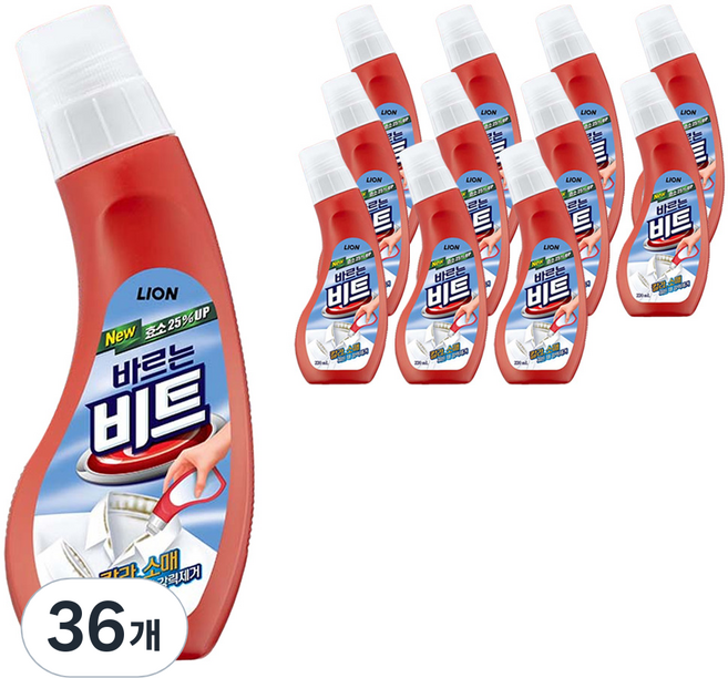 바르는 비트 찌든 때 전용 부분세척제, 220ml, 36개